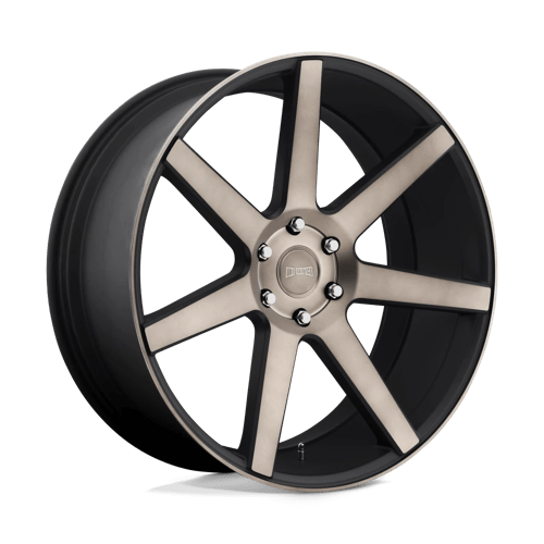 DUB S127 FUTURE Matte Black Double Dark Tint 22x9.5 +19 6x139.7mm 106.1mm - WheelWiz