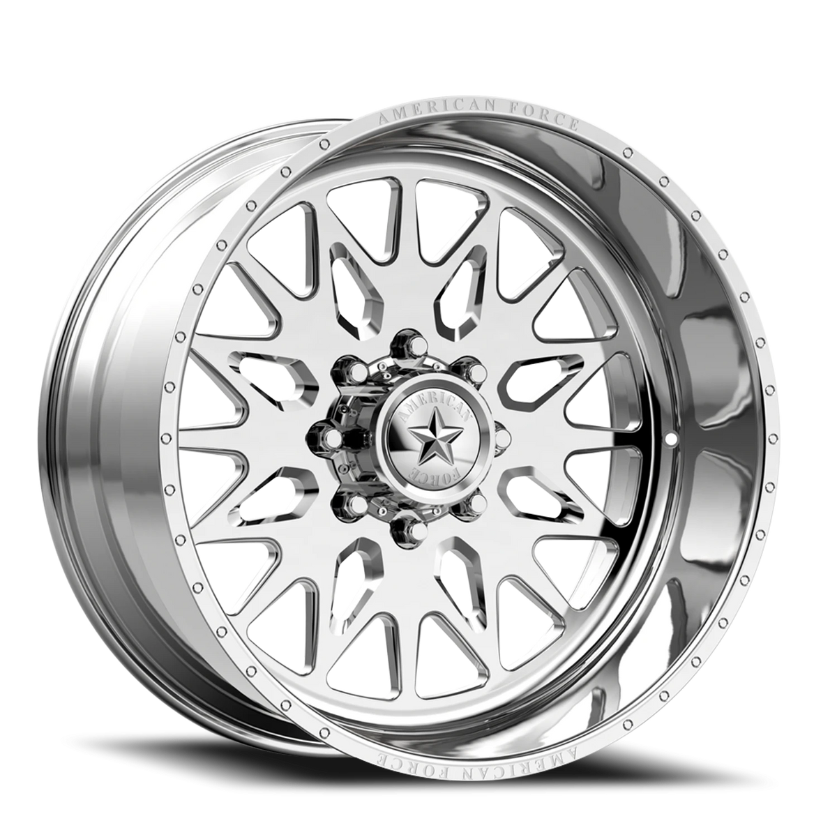 American Force N05 Deny SS Polished 24x12 -40 6x139.7mm 108mm - Wheelwiz