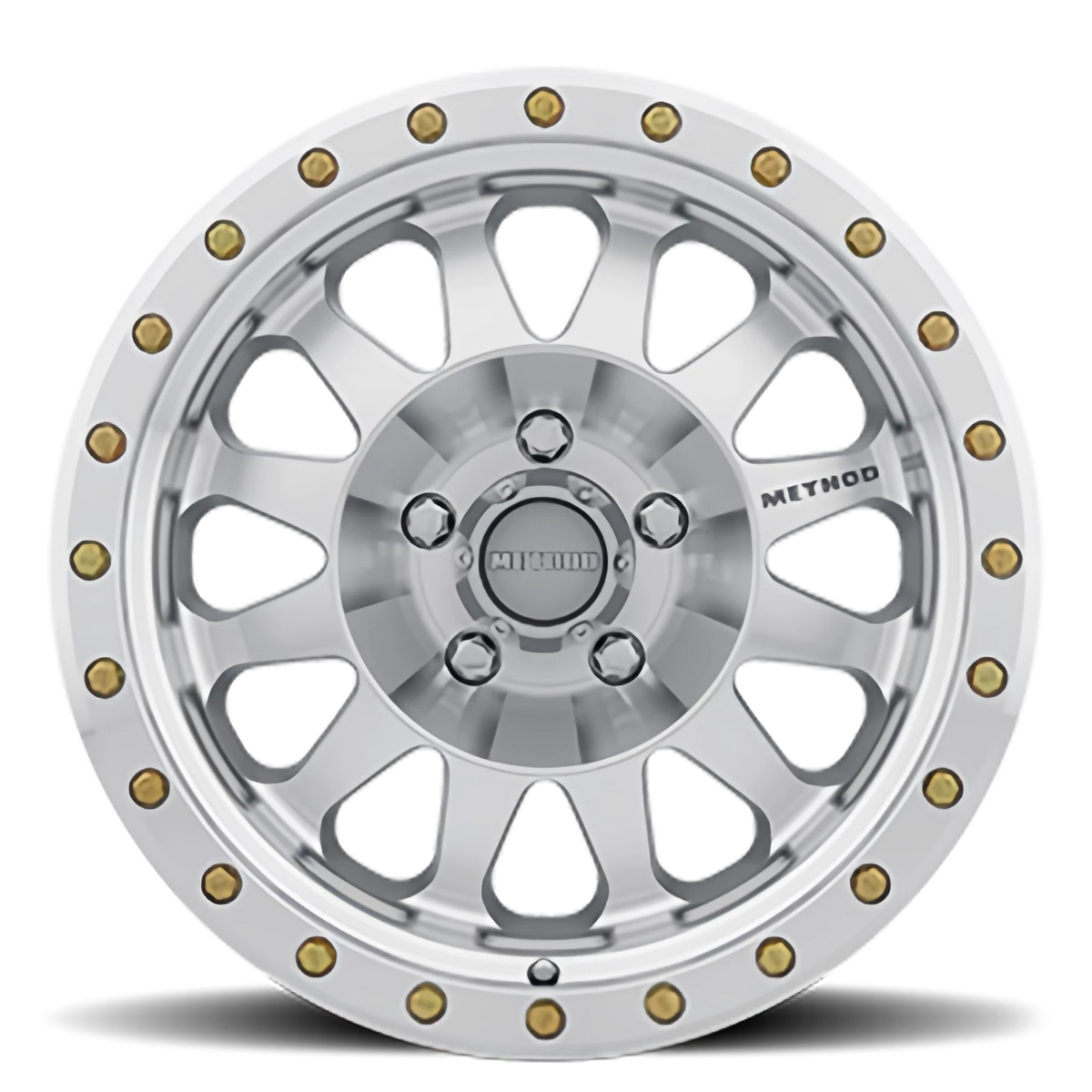 Method Race Wheels Double Standard MR304 Machined W/ Clear Coat 17x8.5 0 5x139.7mm 108mm