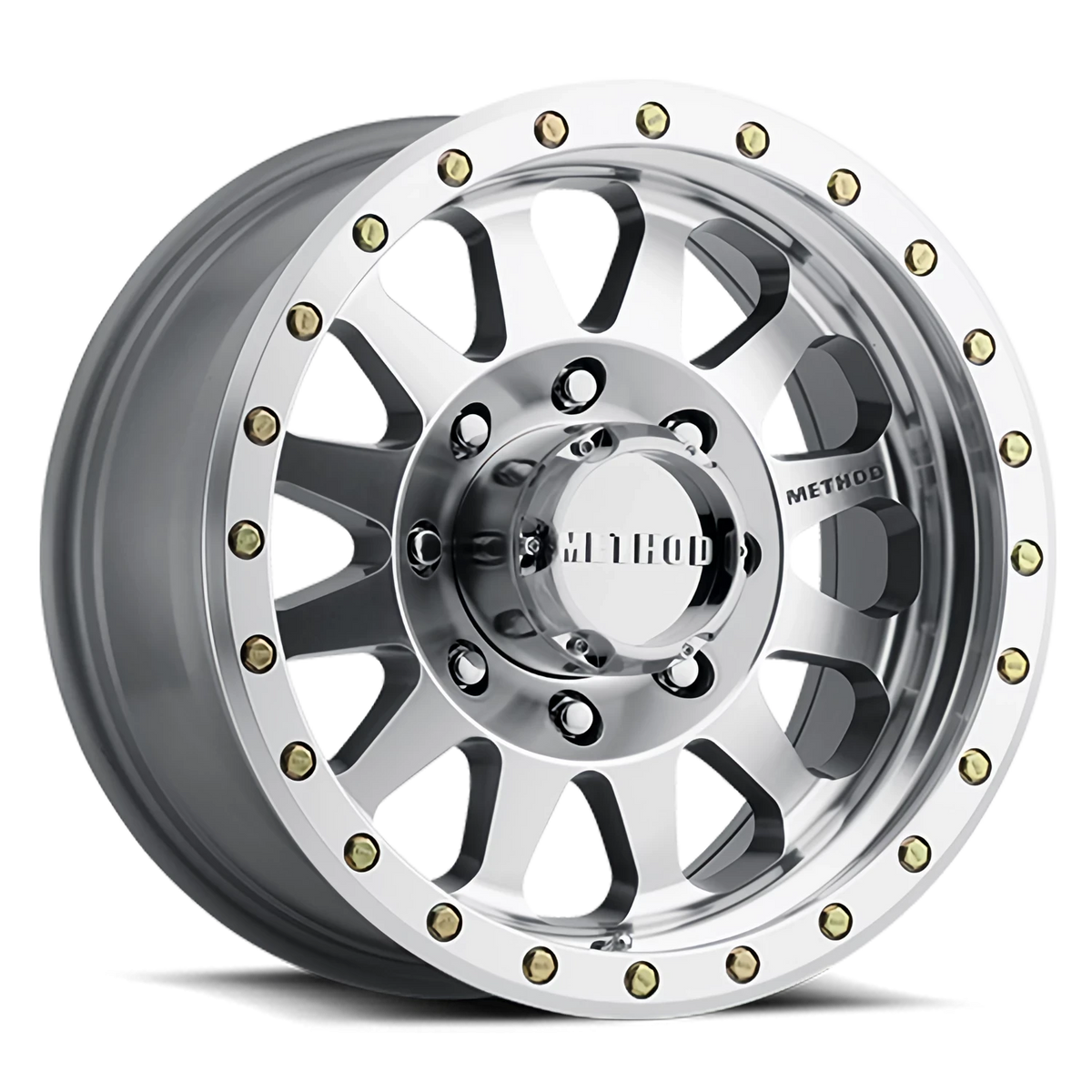 Method Race Wheels Double Standard MR304 Machined W/ Clear Coat 17x8.5 0 8x165.1mm 130.81mm