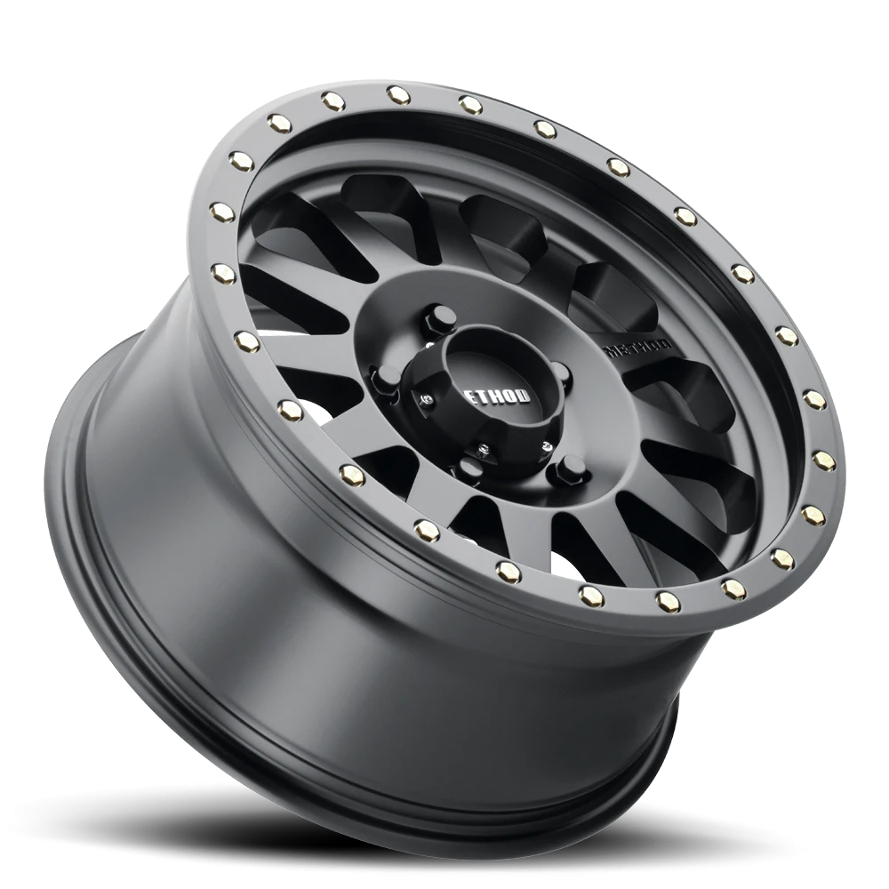 Method Race Wheels Double Standard MR304 Matte Black 15x8 -24 5x114.3mm 83mm