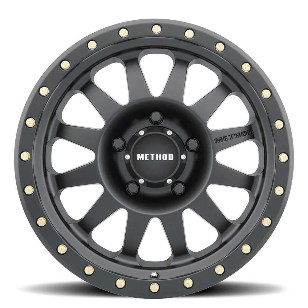 Method Race Wheels Double Standard MR304 Matte Black 15x8 -24 5x114.3mm 83mm