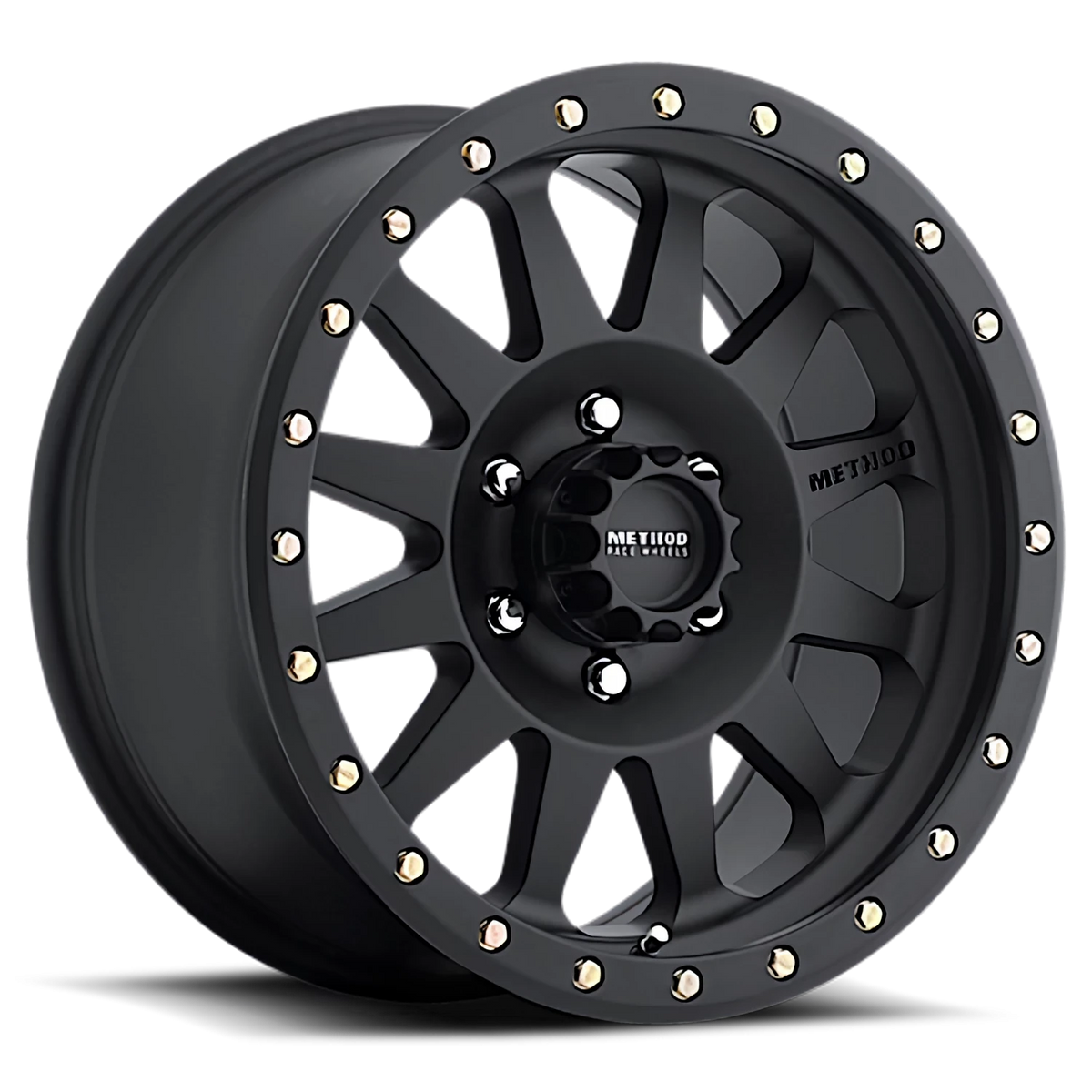 Method Race Wheels Double Standard MR304 Matte Black 15x8 -24 6x139.7mm 108mm - Wheelwiz