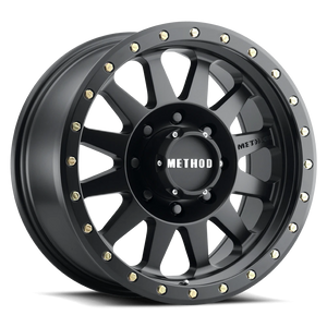 Method Race Wheels Double Standard MR304 Matte Black 18x9 -12 8x165.1mm 130.81mm