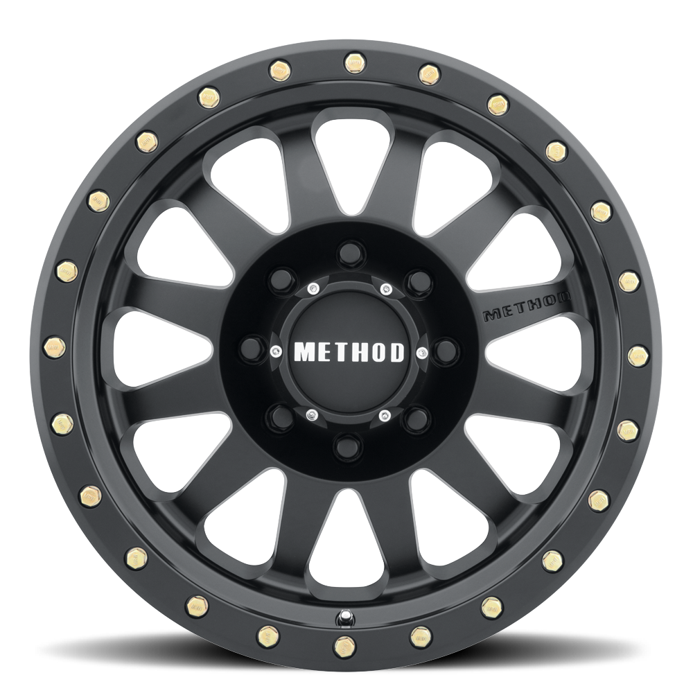 Method Race Wheels Double Standard MR304 Matte Black 16x8 0 8x165.1mm 130.81mm