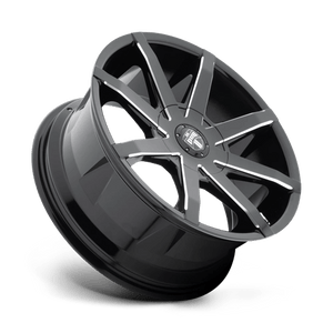 DUB S109 PUSH Gloss Black Milled 22x9.5 +43 5x108mm 72.6mm - Wheelwiz