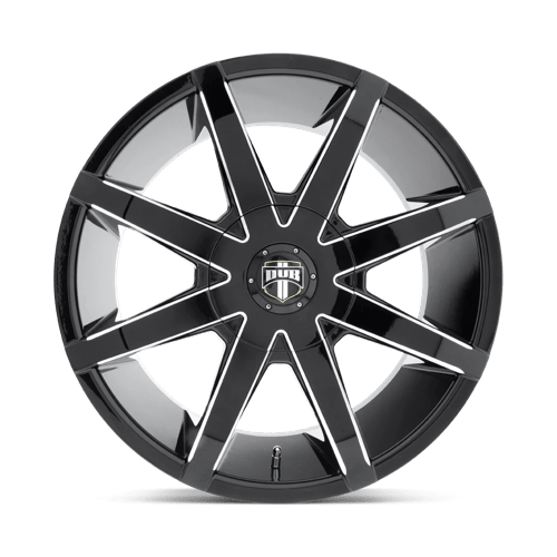 DUB S109 PUSH Gloss Black Milled 20x8.5 +45 5x114.3mm 72.6mm - Wheelwiz