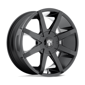 DUB S110 PUSH Gloss Black 24x9.5 +15 5x115|5x120.65mm 72.6mm - WheelWiz