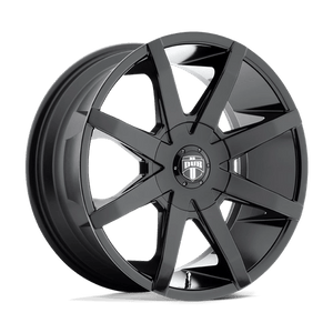 DUB S110 PUSH Gloss Black 24x9.5 +15 5x115|5x120.65mm 72.6mm - WheelWiz