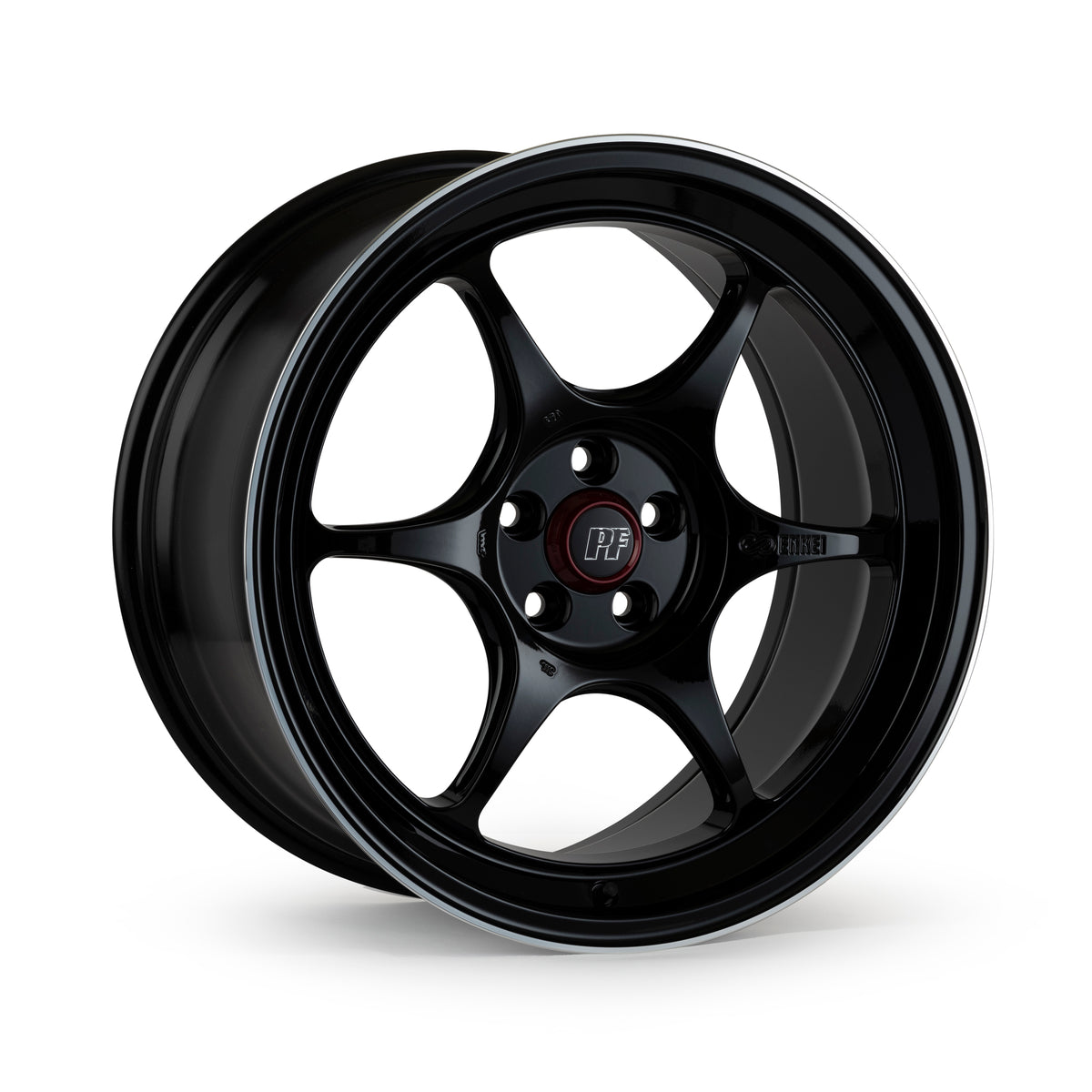 ENKEI PF06 18x9.5 +27 5x114.3 75 BLACK MACHINED - WheelWiz