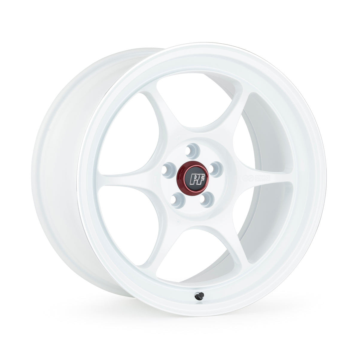 ENKEI PF06 17x8.5 +30 4x100 75 WHITE MACHINED - WheelWiz
