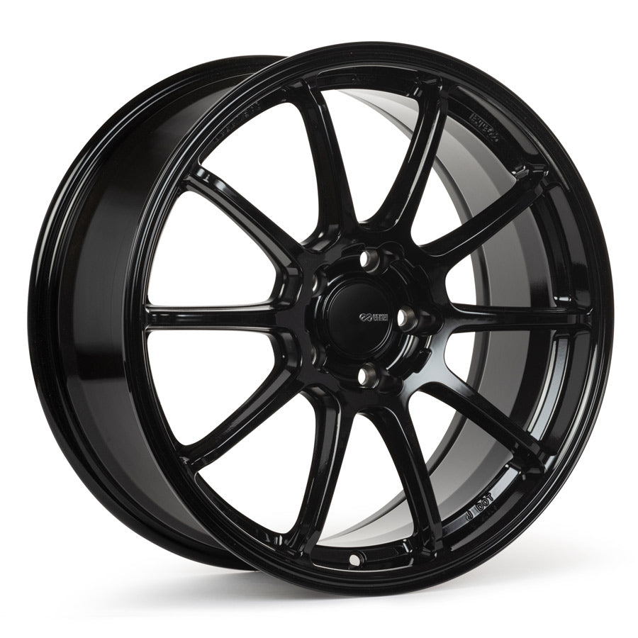 ENKEI TRIUMPH 17x8 +45 5x100 72.6 GLOSS BLACK - WheelWiz