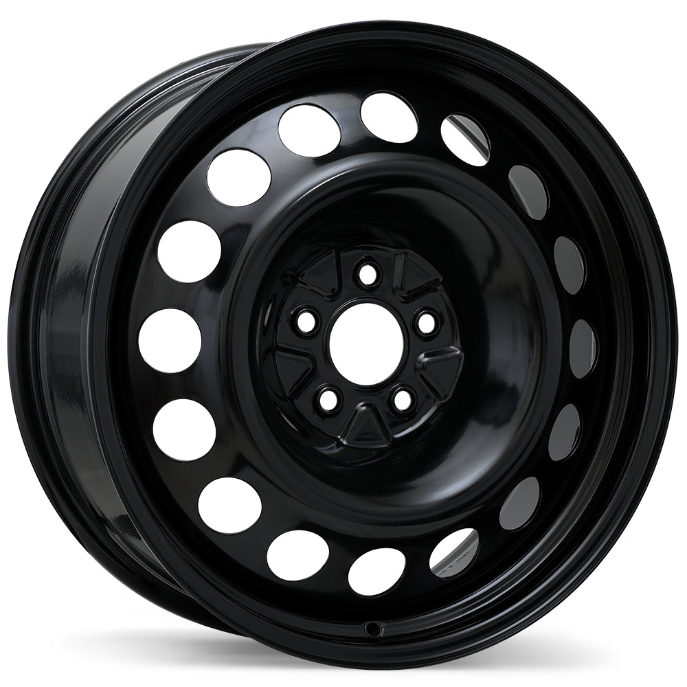 Steel Traditional / Traditionnel Black 16x6.5 +45 5x114.3mm 60.1mm - Wheelwiz