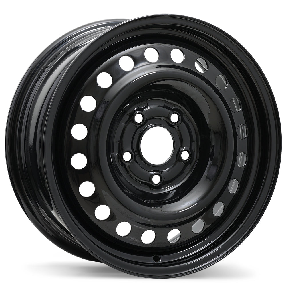 Steel Traditional / Traditionnel Black 16x6.5 +42 5x114.3mm 64.1mm - Wheelwiz