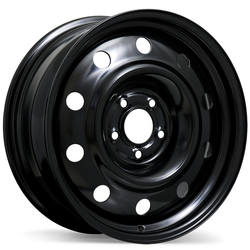 Steel Traditional / Traditionnel Black 17x7 +40 5x115mm 70.3mm - Wheelwiz