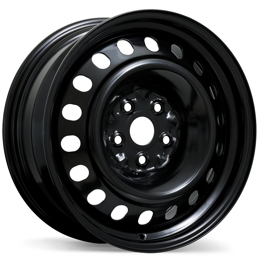 Steel Traditional / Traditionnel Black 17x7 +42 5x114.3mm 56.1mm - Wheelwiz