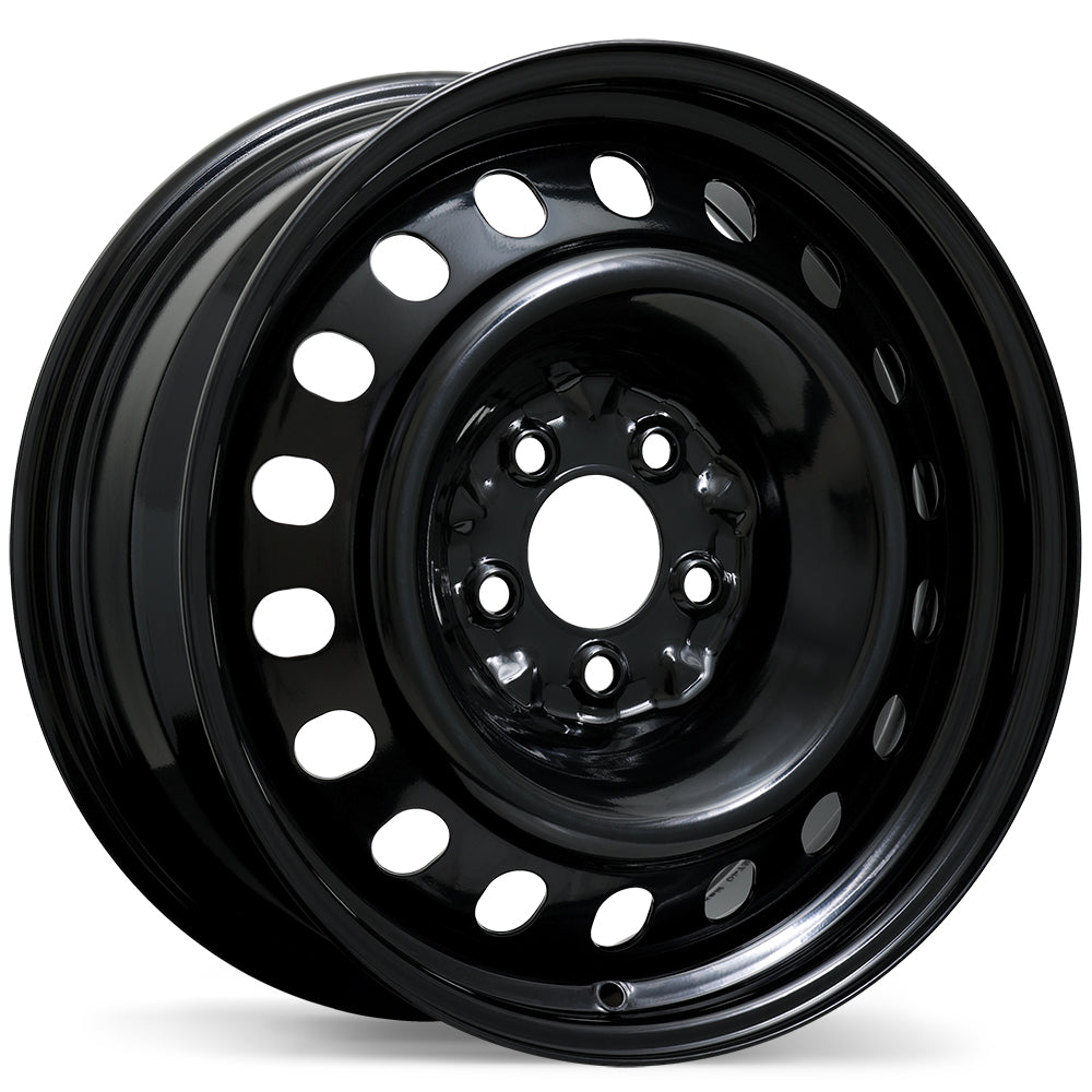 Steel Traditional / Traditionnel Black 17x7 +40 5x114.3mm 71.5mm - Wheelwiz