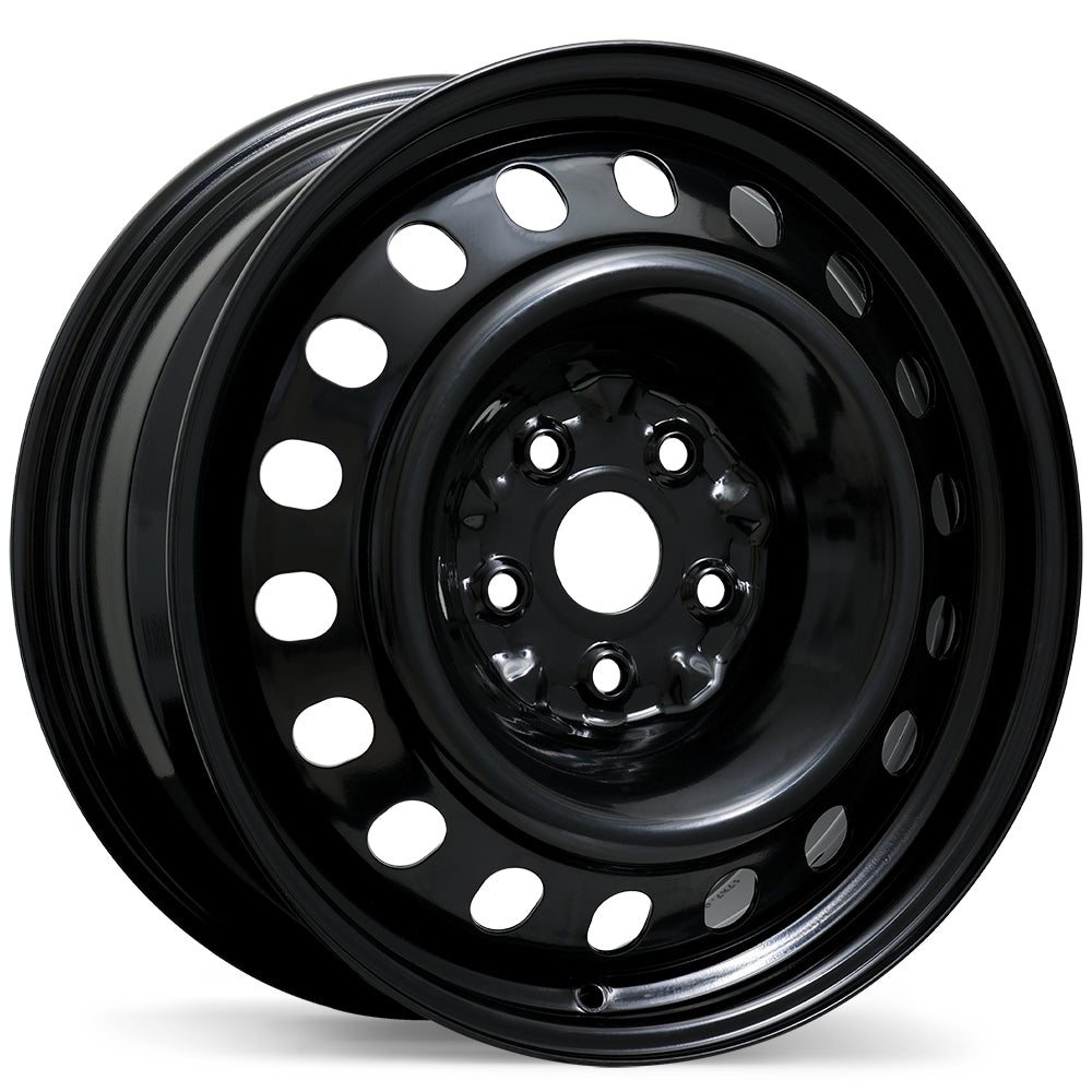 Steel Traditional / Traditionnel Black 17x7 +55 5x114.3mm 56.1mm - Wheelwiz