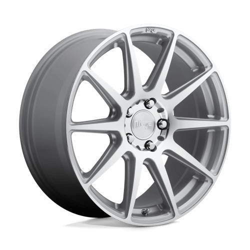 Niche M146 ESSEN Gloss Silver Machined 21x10.5 +35 5x120mm 72.6mm - WheelWiz