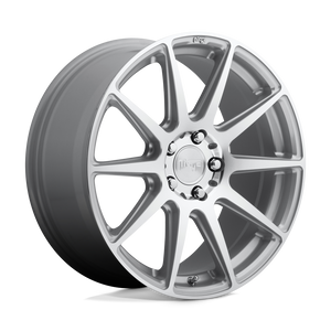 Niche M146 ESSEN Gloss Silver Machined 19x8.5 +35 5x112mm 66.6mm - WheelWiz