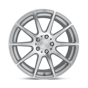 Niche M146 ESSEN Gloss Silver Machined 21x10.5 +35 5x120mm 72.6mm - WheelWiz