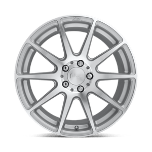 Niche M146 ESSEN Gloss Silver Machined 19x8.5 +42 5x112mm 66.6mm - Wheelwiz