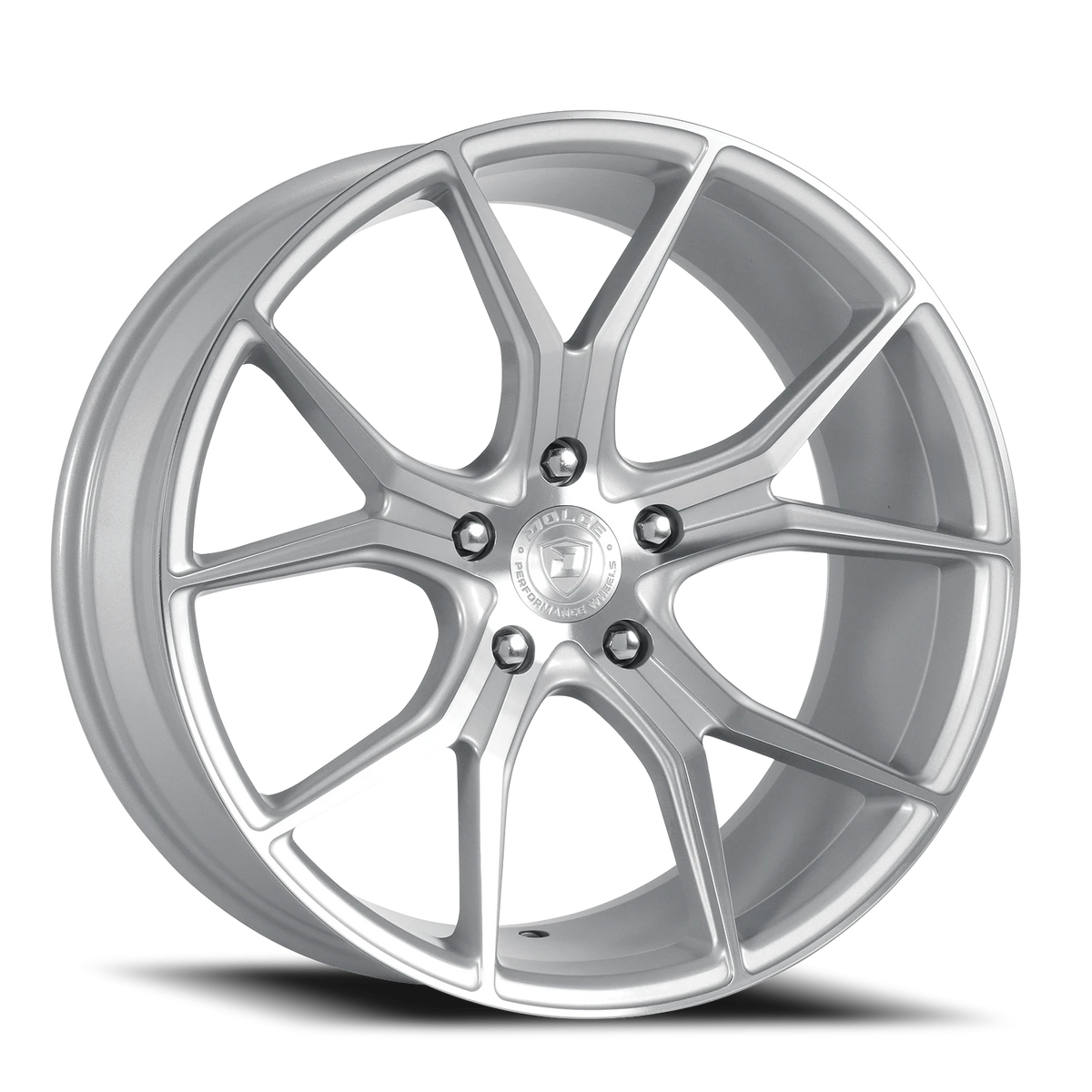 Dolce Performance Element Gloss Silver W/ Machined Face 18x8.5 +35 5x120mm 72.56mm