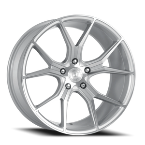 Dolce Performance Element Gloss Silver W/ Machined Face 19x9.5 +40 5x120mm 72.56mm
