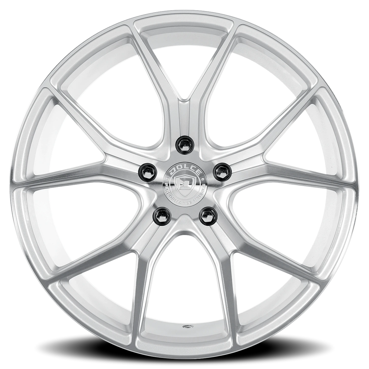 Dolce Performance Element Gloss Silver W/ Machined Face 19x9.5 +40 5x120mm 72.56mm