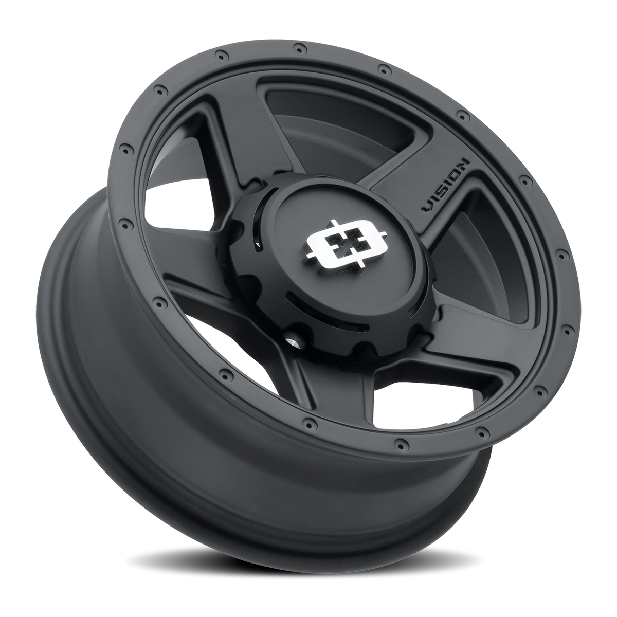 Vision Wheel 390 Satin Black 15x6 0 5x114.3mm 83mm - Wheelwiz