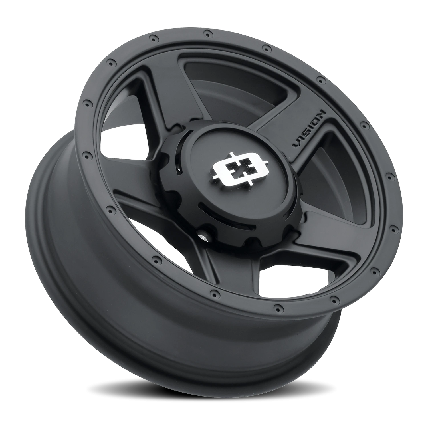 Vision Wheel 390 Satin Black 16x6 0 8x165.1mm 124.5mm - Wheelwiz