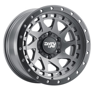 Dirty Life ENIGMA Satin graphite 17x9 -12 6x139.7mm 106mm