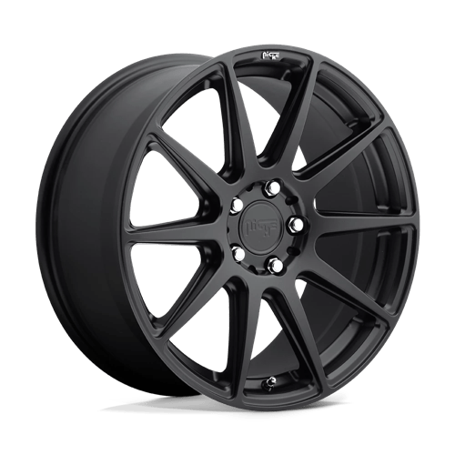 Niche M147 ESSEN Matte Black 20x9 +38 5x112mm 66.6mm - WheelWiz