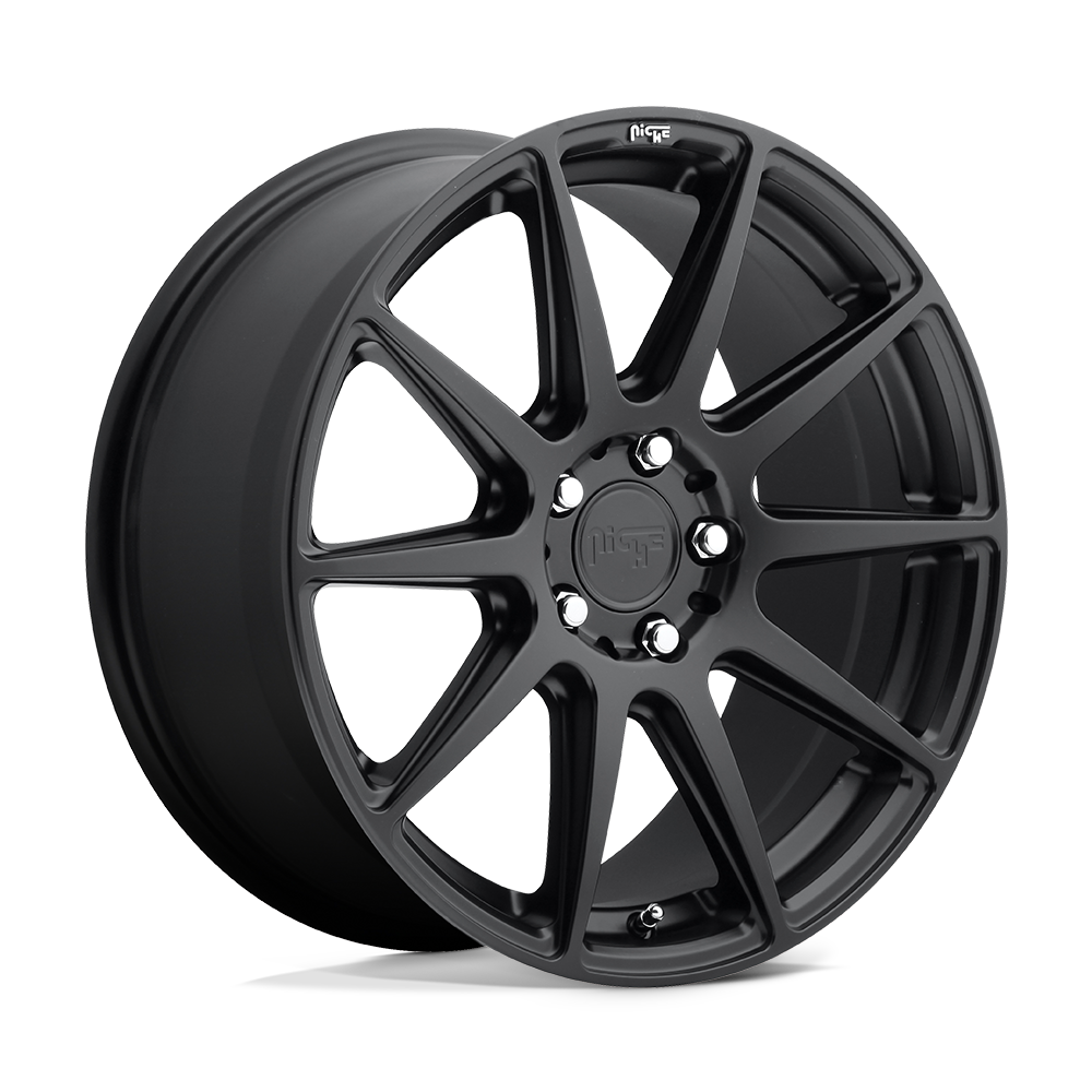 Niche M147 ESSEN Matte Black 20x9 +25 5x112mm 66.6mm - WheelWiz