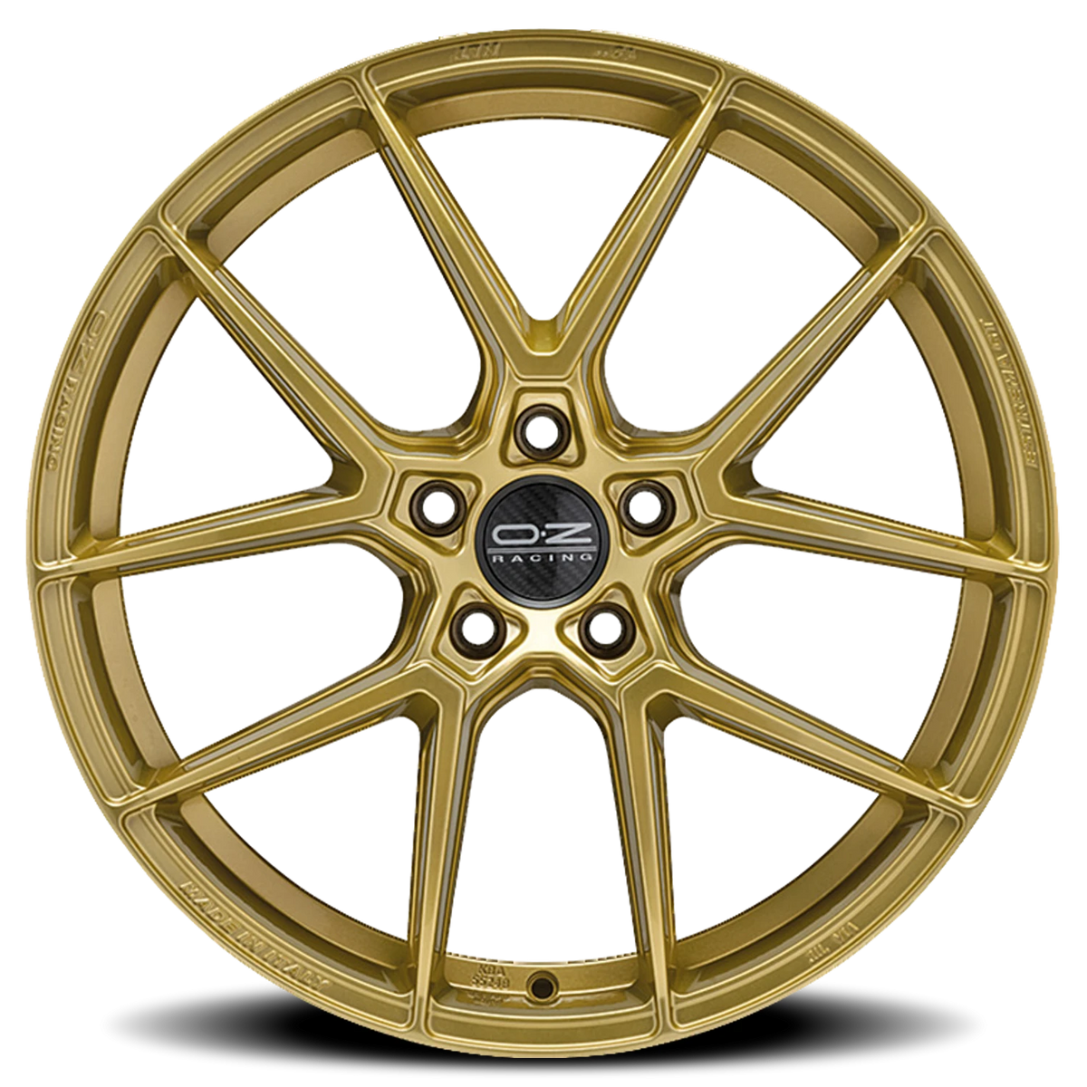 OZ Racing Estrema GT HLT Gloss Race Gold 18x8.5 +30 5x114.3mm 75mm - Wheelwiz
