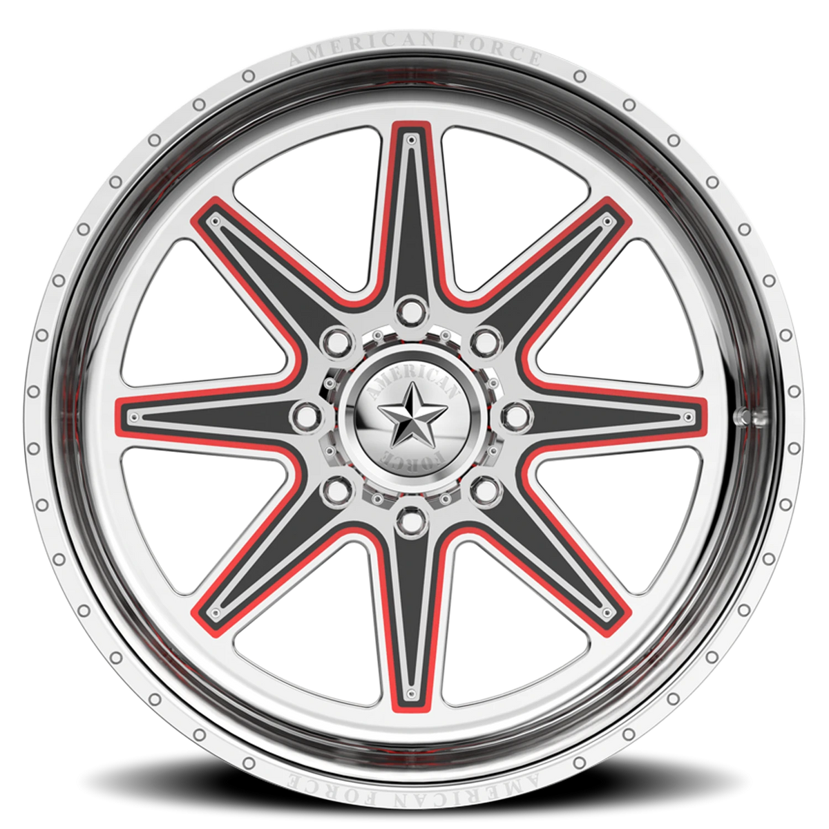 American Force 211 Evade FP Polished 22x11 0 5x127mm 71.5mm - Wheelwiz