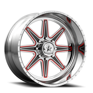 American Force 211 Evade FP Polished 24x12 -40 6x139.7mm 108mm - Wheelwiz