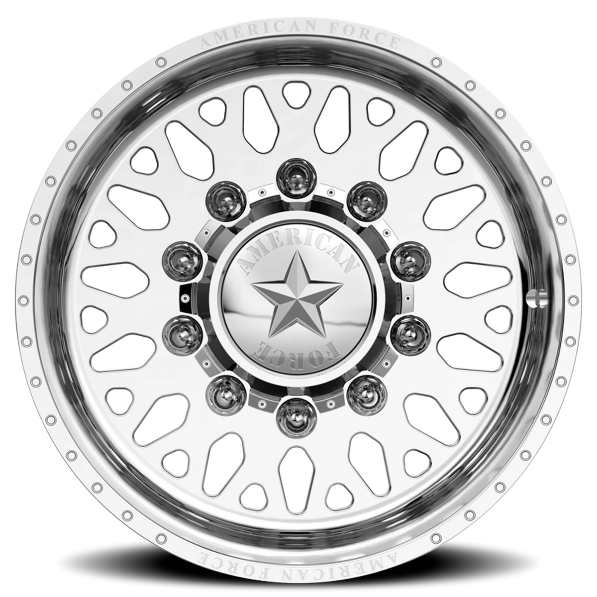 American Force 6G17 EVO SSBR Polished 22x14 -73 8x165.1mm 122mm - Wheelwiz