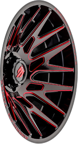 American Truxx EVOLUTION Gloss black prizm red 22x12 -44 8x165.1mm 125.2mm