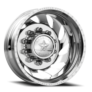 American Force F08 Flow DRW Polished 22.5x8.25 -145 8x225mm 170mm - Wheelwiz