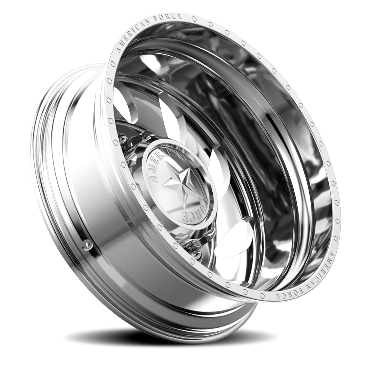 American Force F08 Flow DRW Polished 28x8.25 -130 8x225mm 170mm - Wheelwiz