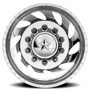 American Force F08 Flow DRW Polished 22.5x8.25 -145 8x225mm 170mm - Wheelwiz
