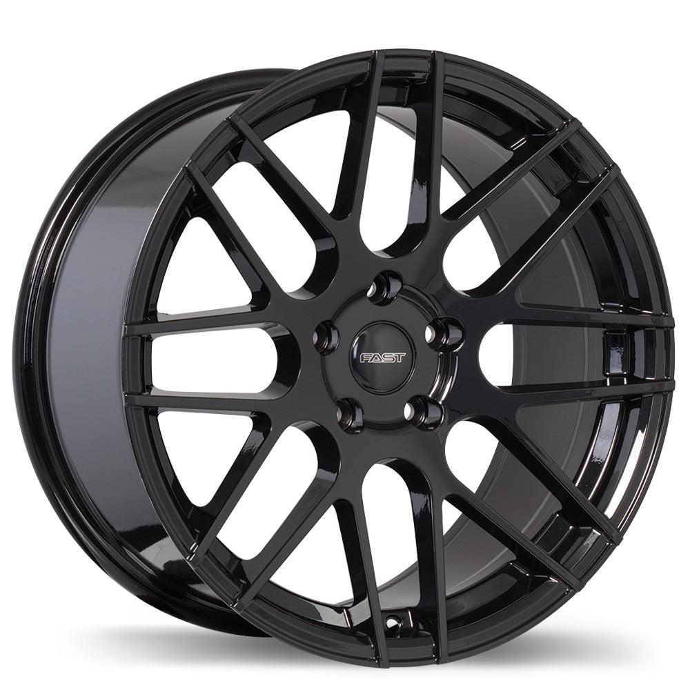 Fast Wheels Rennen Gloss Black 17x7.5 +45 5x110mm 73.0mm