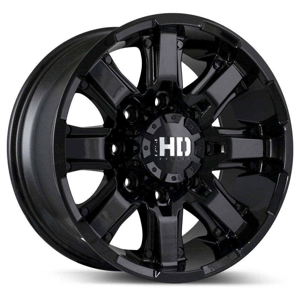 Fast HD Mission Gloss Black 18x9 +20 8x165.1mm 121.1mm