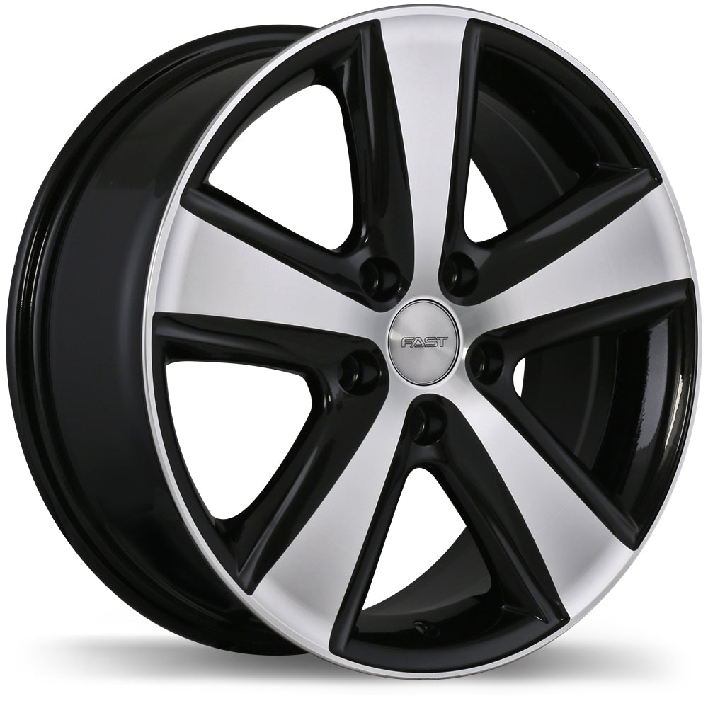 Fast Wheels Blaster Gloss Black with Machined Face 18x8 +40 5x110mm 65.1mm