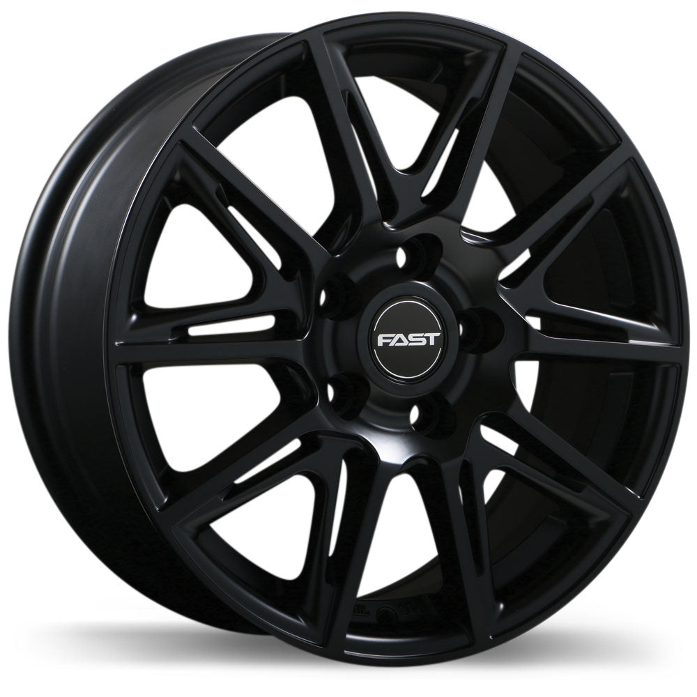 Fast Wheels Switch Satin Black 16x6.5 +38 5x105mm 56.6mm - Wheelwiz