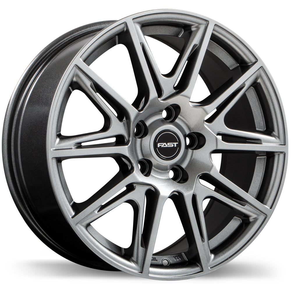 Fast Wheels Switch Titanium 17x7.5 +35 5x114.3mm 66.1mm - Wheelwiz