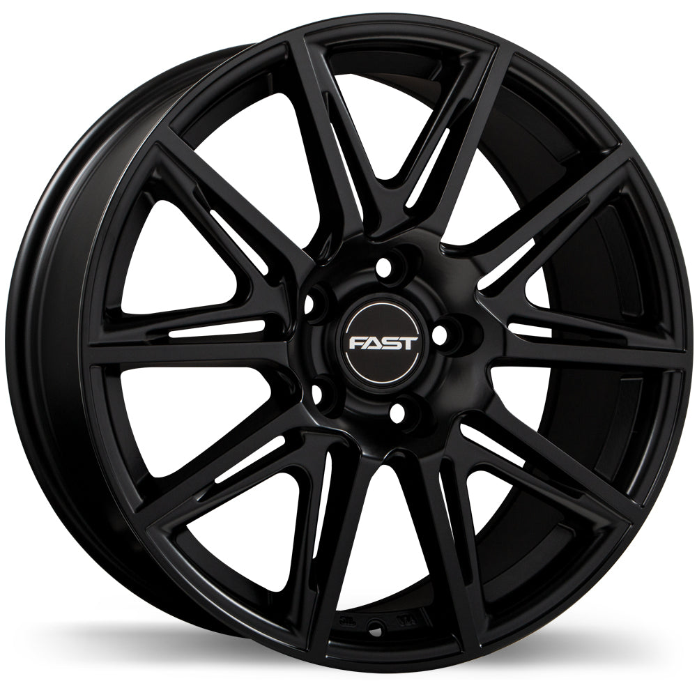 Fast Wheels Switch Satin Black 18x8 +45 5x120mm 64.1mm - Wheelwiz