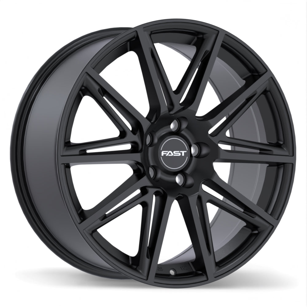 Fast Wheels Switch Satin Black 20x8 +50 5x120mm 64.1mm - Wheelwiz