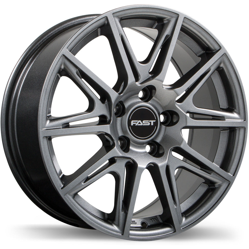 Fast Wheels Switch Titanium 18x8 +45 5x120mm 64.1mm - Wheelwiz